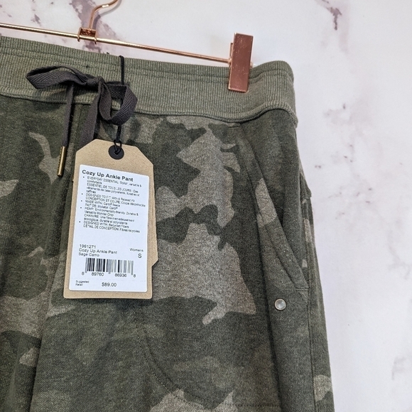 Prana Sweatpant Size XS Small Large Jogger Cozy Up Ankle Pant Sage Camo Green - Picture 9 of 12